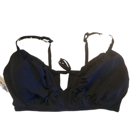 Old Navy Black Bikini Top with Strappy Design Size 2X NWT - Picture 3 of 4